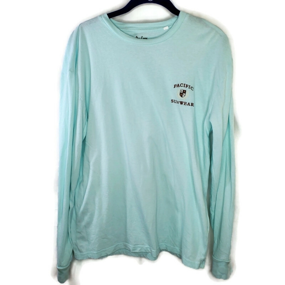 Men’s PacCares Eco Embroidered Badge Regular Long Sleeve T-Shirt Size Small
